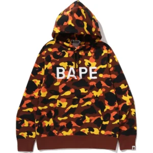 1st Camo Bape Orange Pullover Hoodie