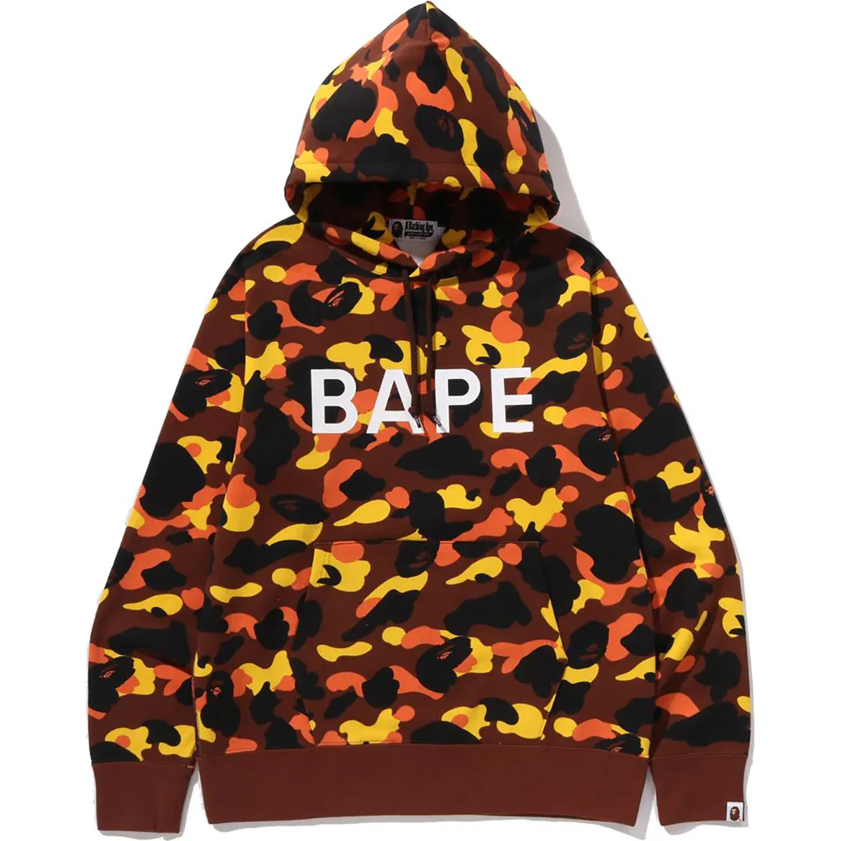 1st Camo Bape Orange Pullover Hoodie