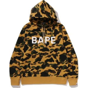 1st Camo Bape Yellow Pullover Hoodie