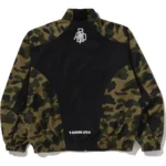1st Camo Green Stand Collar Track Jacket 5