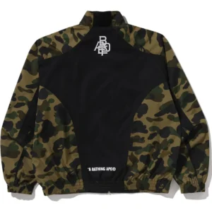1st Camo Green Stand Collar Track Jacket 5
