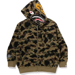 1st Camo Jacquard Shark Relaxed Fit Full ZIP Hoodie 5