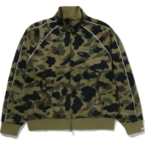 1st Camo Logo Relaxed Fit Track Green Jacket