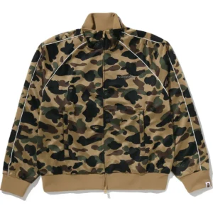 1st Camo Logo Relaxed Fit Track Yellow Jacket