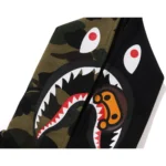 1st Camo Milo Shark Green ZIP Kids Hoodie 1