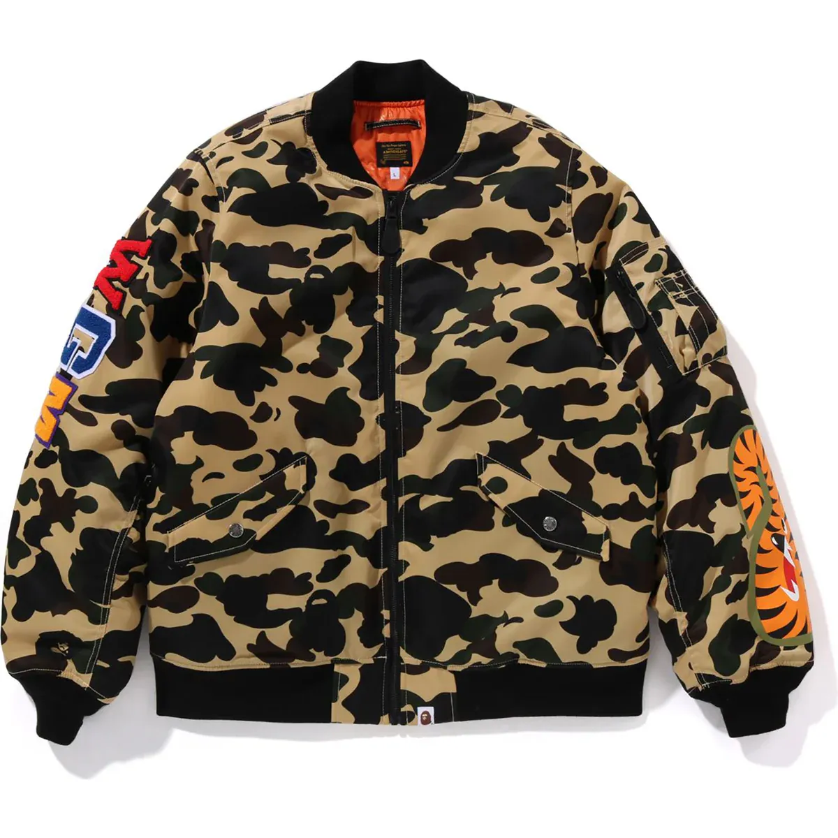1st Camo Shark MA-1 Yellow Jacket
