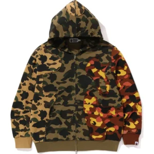 1st Camo Upcycled Relaxed Fit Full ZIP Hoodie