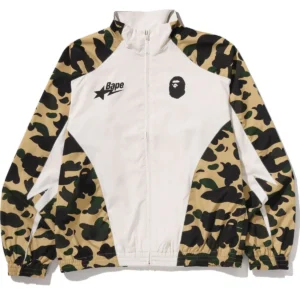 1st Camo Yellow Stand Collar Track Jacket
