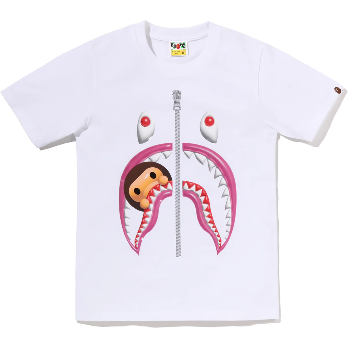 3d Milo Shark White Tee