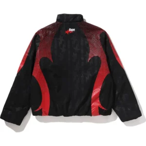 ABA Frame Monogram Jacquard Multi Logo Padded Black Jacket 4