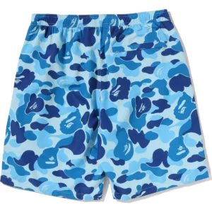 ABC Camo Ape Head One Point Beach Blue Shorts 3
