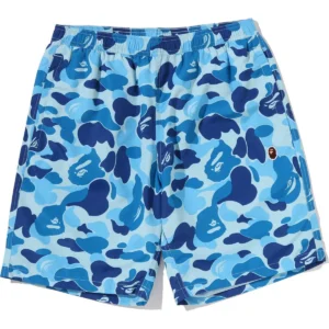 ABC Camo Ape Head One Point Beach Blue Shorts