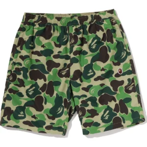 ABC Camo Ape Head One Point Beach Green Shorts