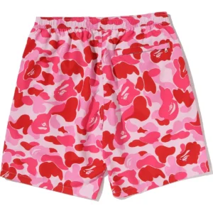 ABC Camo Ape Head One Point Beach Pink Shorts 3