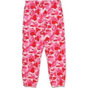 ABC Camo Ape Head One Point Pink Sweat Pant