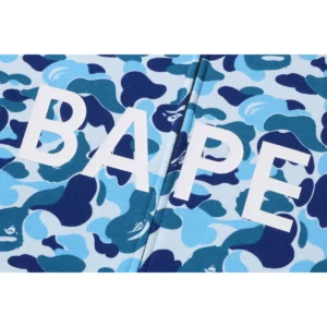 ABC Camo Bape Full ZIP Blue Hoodie 1