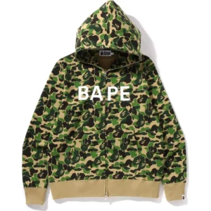 ABC Camo Bape Full ZIP Green Hoodie