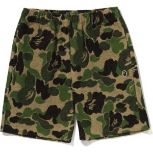 ABC Camo Pile One Point Green Sweat Shorts 4