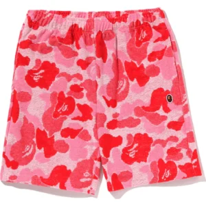 ABC Camo Pile One Point Pink Sweat Shorts 3