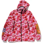 ABC Camo Pink Shark Hoodie Jacket