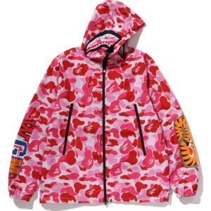 ABC Camo Pink Shark Hoodie Jacket