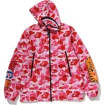 ABC Camo Pink Shark Hoodie Jacket 4
