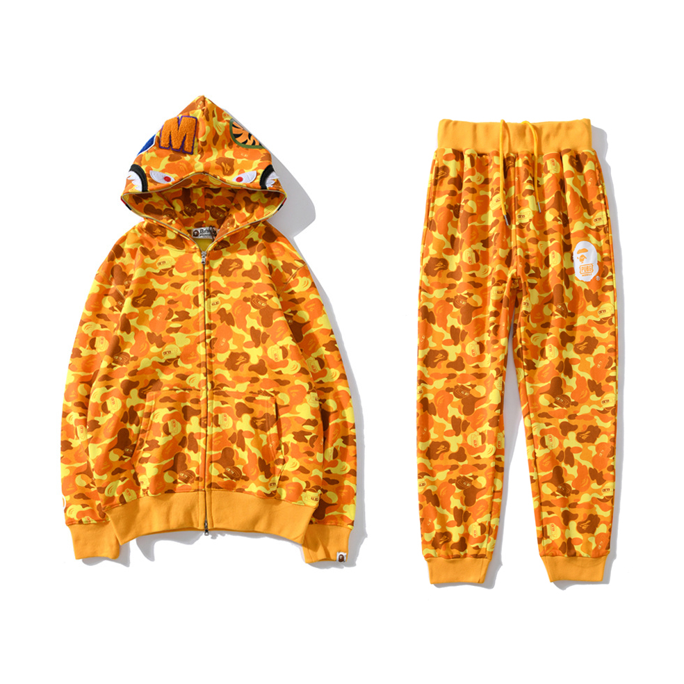 bape-ape-head-orange-pattern-track-suit bape-ape-head-orange-pattern-track-suit
