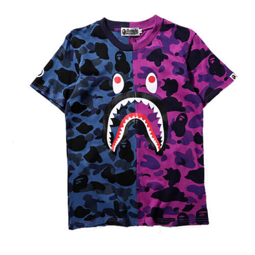 bape-shark-camo-cotton-tee bape-shark-camo-cotton-tee