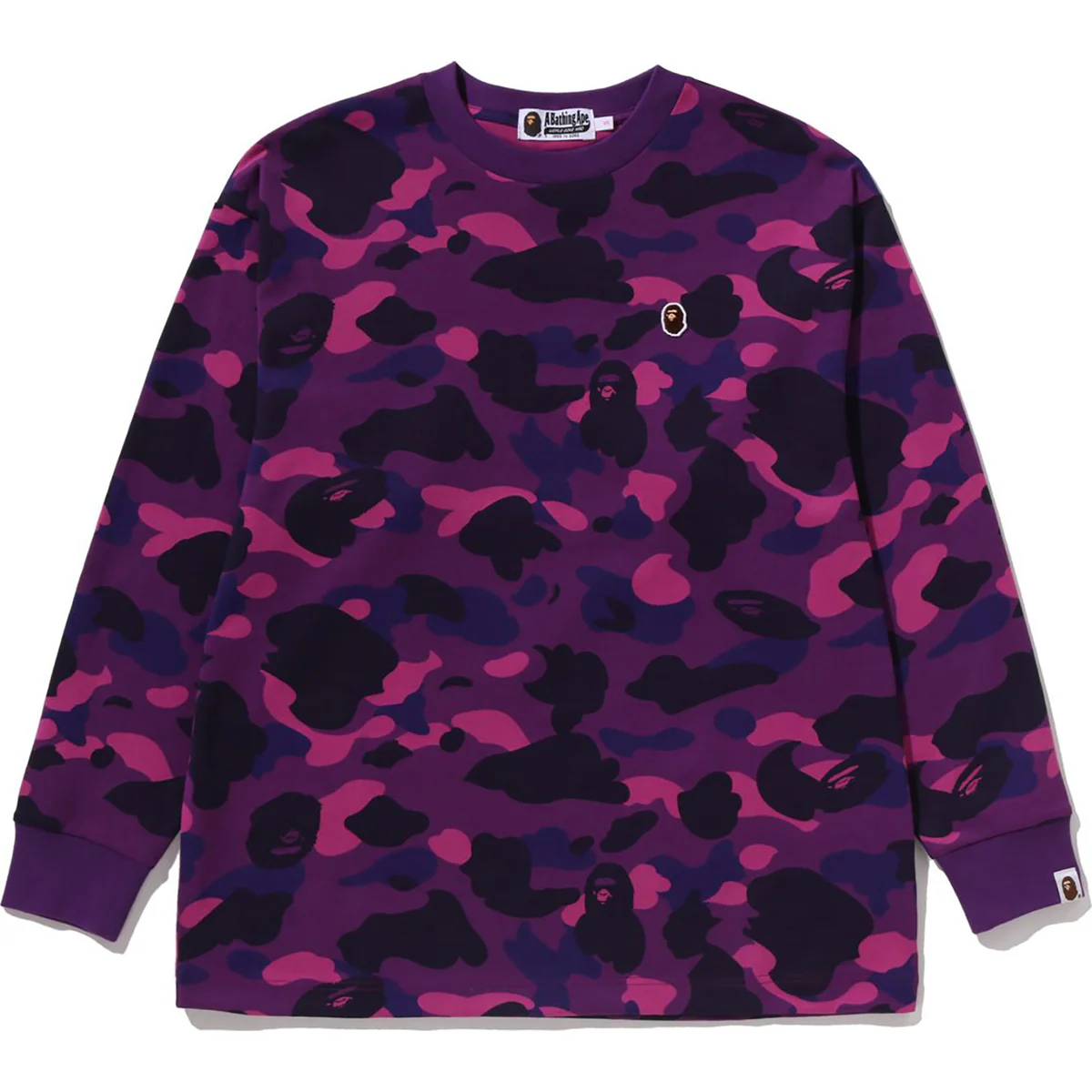 Color Camo One Point L/S Purple Tee