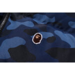Color Camo Reversible Down Navy Jacket 5
