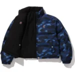 Color Camo Reversible Down Navy Jacket 6