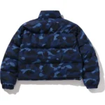 Color Camo Reversible Down Navy Jacket 7