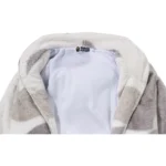 Color Camo Shark Full ZIP Sherpa White Jacket 2