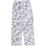 Color Camo Straight White Sweat Pants