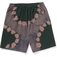 Hand Dye Relaxed Fit Green Sweat Shorts 3