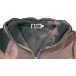 Hand Dye Shark Full ZIP Green Hoodie 1