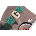 Hand Dye Shark Full ZIP Green Hoodie 3
