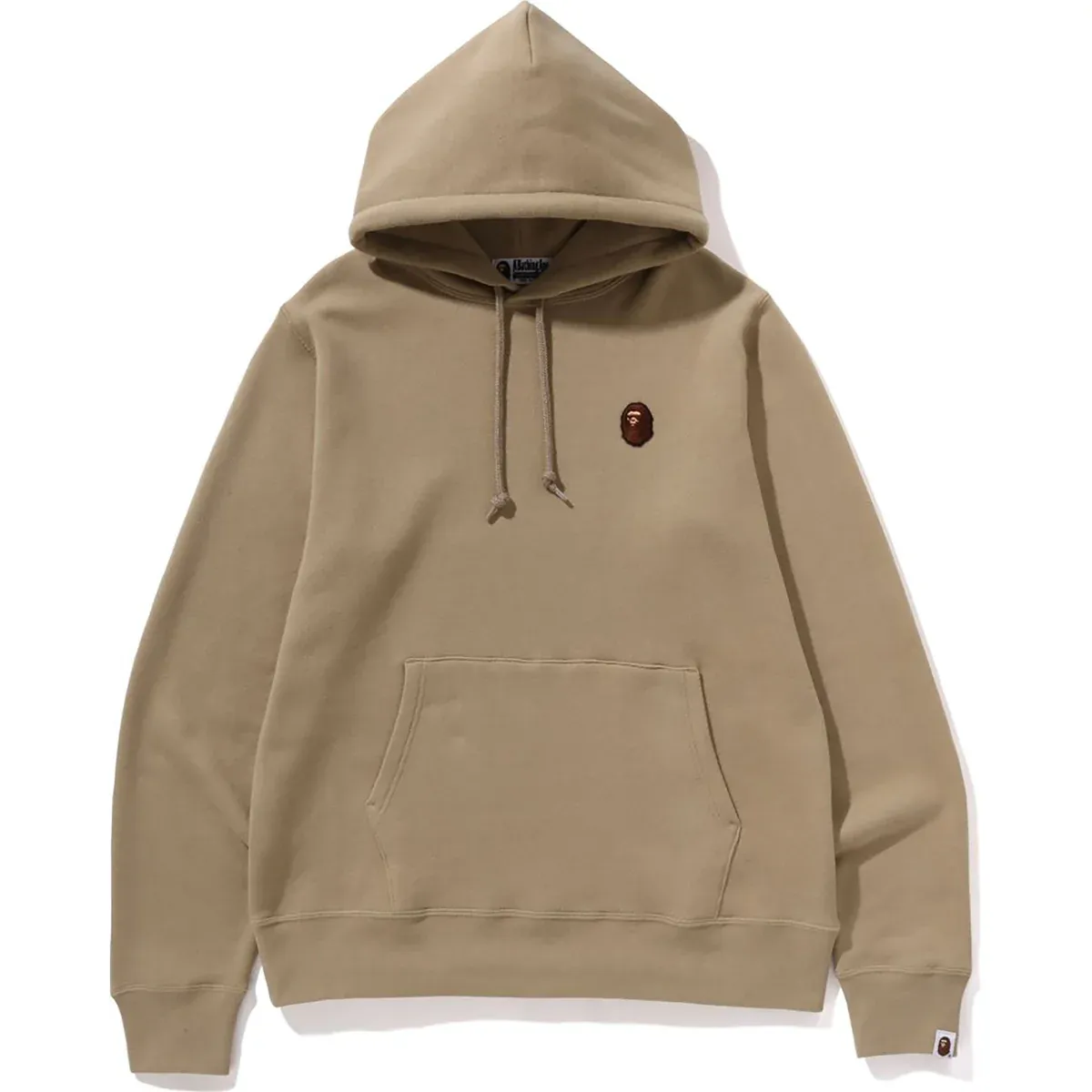 One Point Pullover Beige Hoodie
