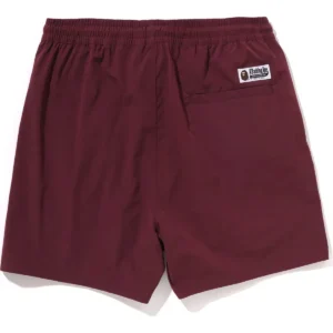 One Point Relaxed Fit Water Burgundy Shorts 4