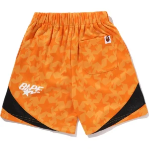 Sta Allover Soccer Game Orange Kids Shorts 3