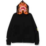 Tiger Full ZIP Black Hoodie