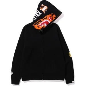 Tiger Full ZIP Black Hoodie 3