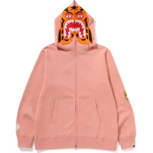 Tiger Full ZIP Pink Hoodie 3
