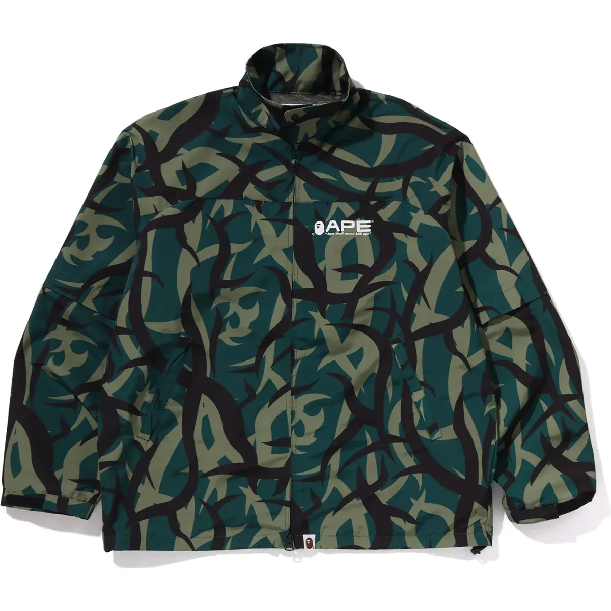 Trial Camo Green Rain Jacket