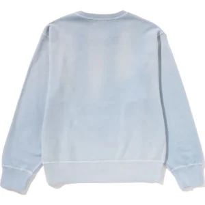 Vintage Washed College Crewneck Sax Sweatshirt 2